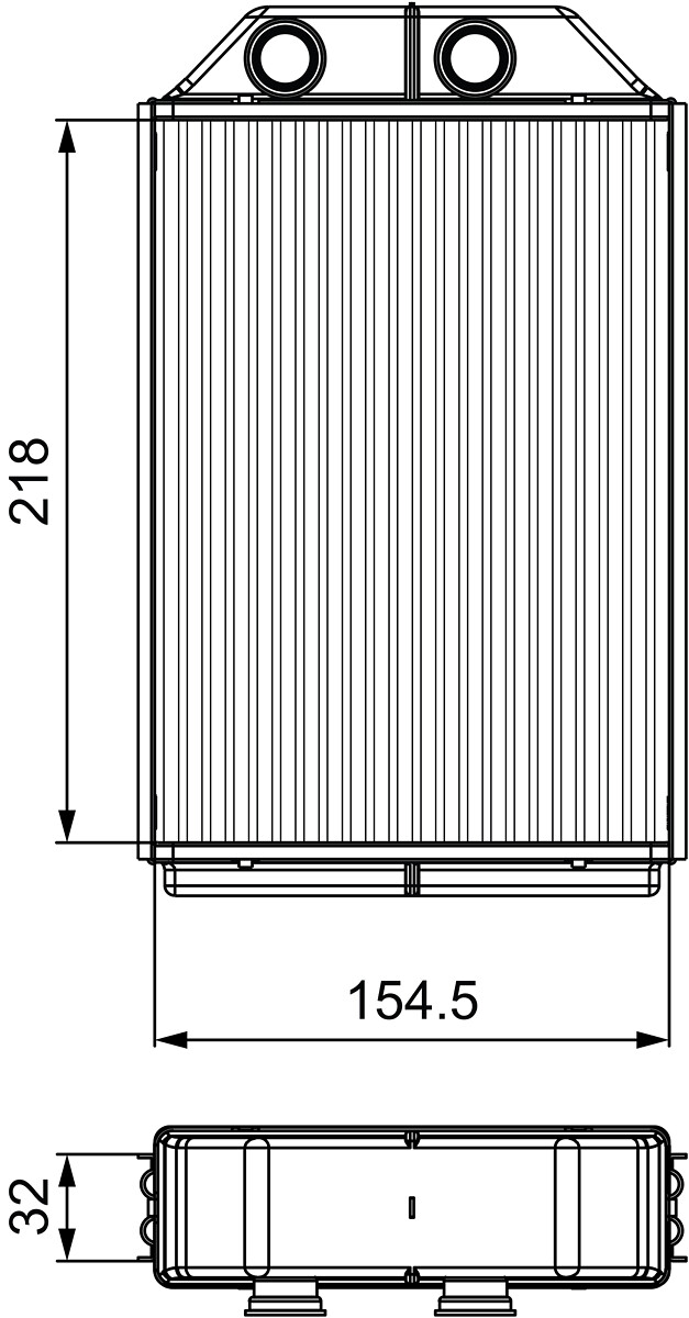 Schimbator caldura, incalzire habitaclu 811530 VALEO